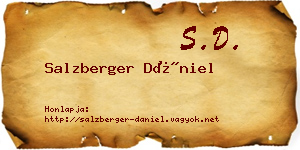 Salzberger Dániel névjegykártya